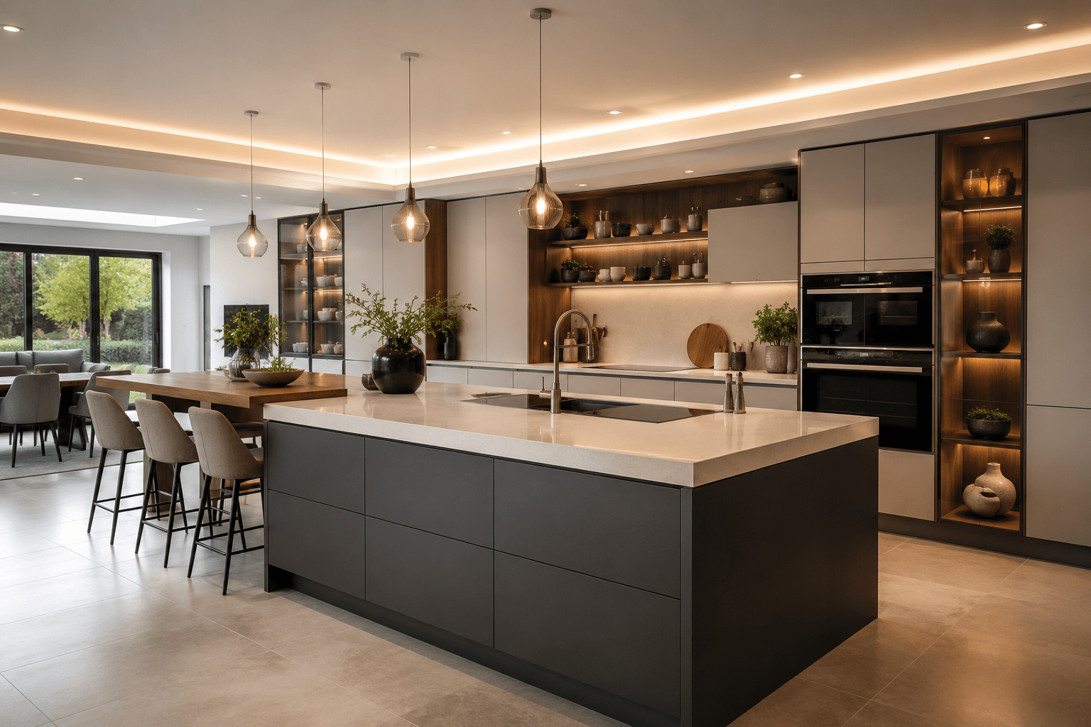 Modern Contemporary Kitchens with stylish layouts and functional features
