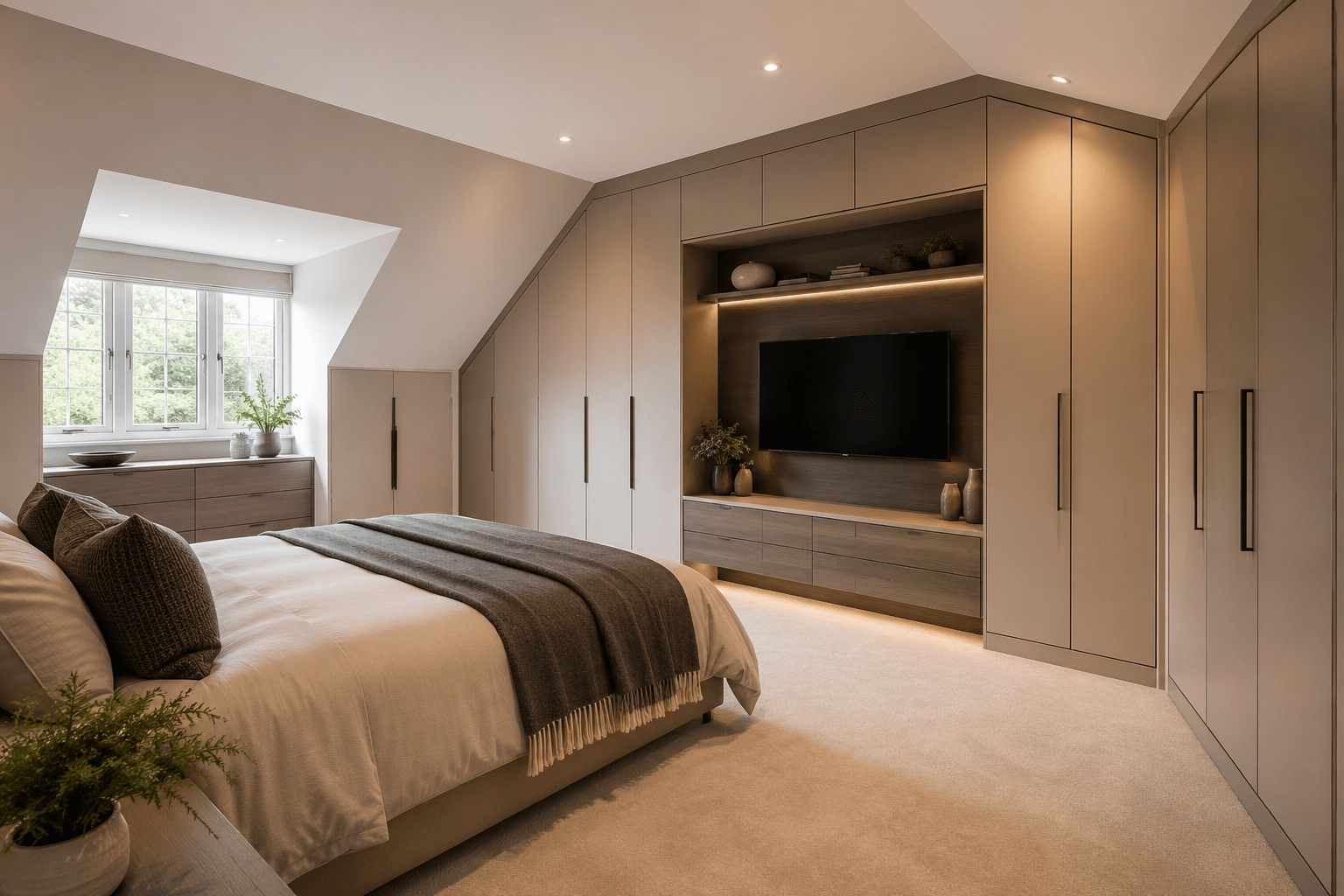 Modern fitted bedrooms designed for awkward spaces and unique room layouts